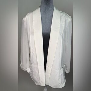City Chic Classic White Blazer